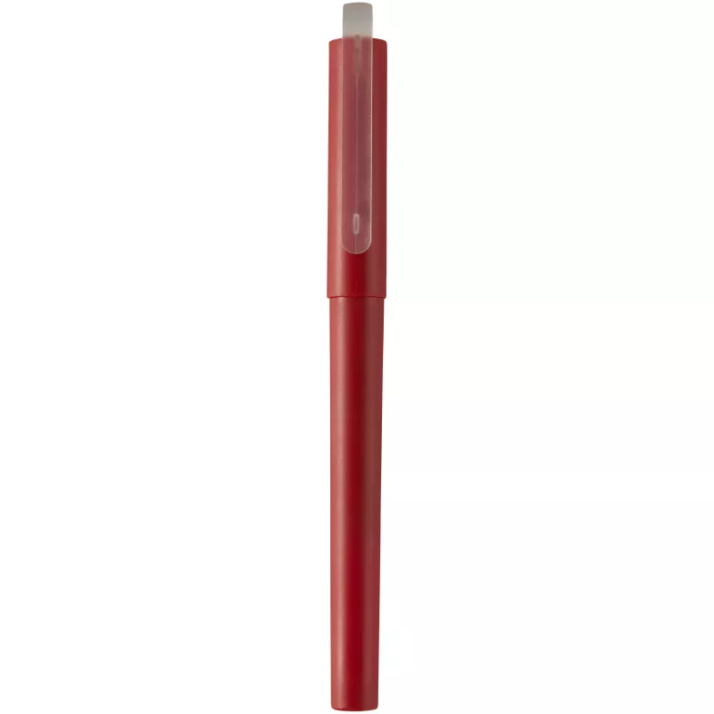 Mauna długopis żelowy z tworzywa PET z recyklingu - Czerwony (10780921)