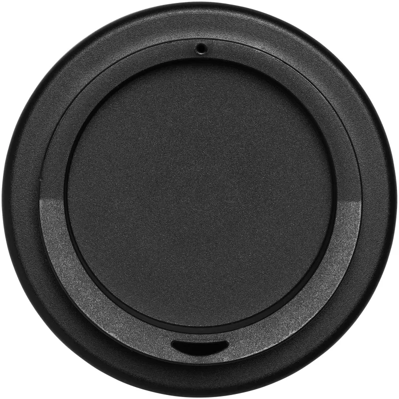 Kubek termiczny americano® o pojemności 350 ml z materiałów pochodzących z recyklingu - Czarny-Limonka (21069163)