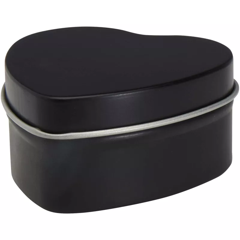 Blissful świeca w puszce w kształcie serca o zapachu wanilii - Czarny (12635390)