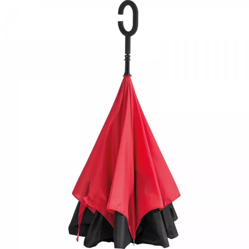 Parasol manualny odwrócony ø120 cm OLIVIA - czerwony (4047605)