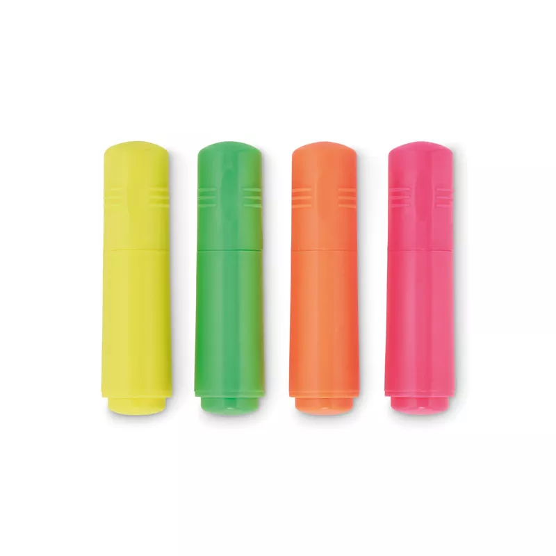 Zestaw 4 zakreślaczy w pudełku kraft HIGH4 - Bezowy (MO2812-13)