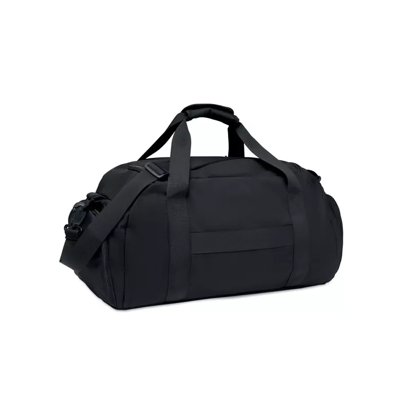 Torba sportowa z nylonu 20 l z kieszenią na buty ELEVA - Czarny (MO3218-03)