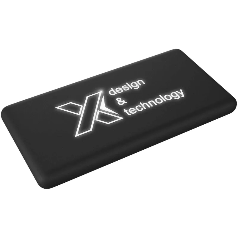 Solarny podświetlany powerbank SCX.design P30 - Czarny (2PX02190)