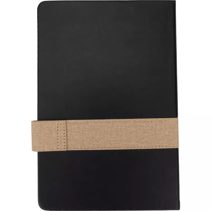 Notatnik A5 w linie DOUGLAS - czarny (2422703)