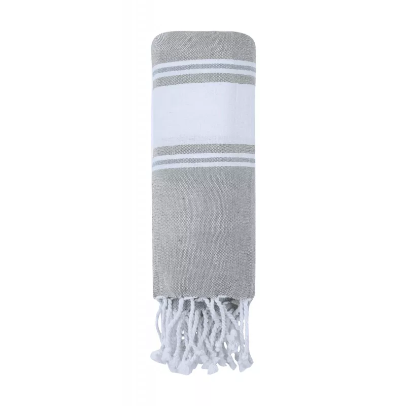 Ręcznik plażowy 90 x 180 cm Lainen 100% bawełna - szary (AP733852-77)