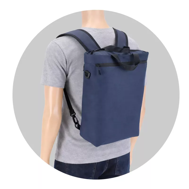 Plecak na laptopa PU Kyiv 28 x 42 x 12,5 cm - ciemnoniebieski (LT95342-N0010)