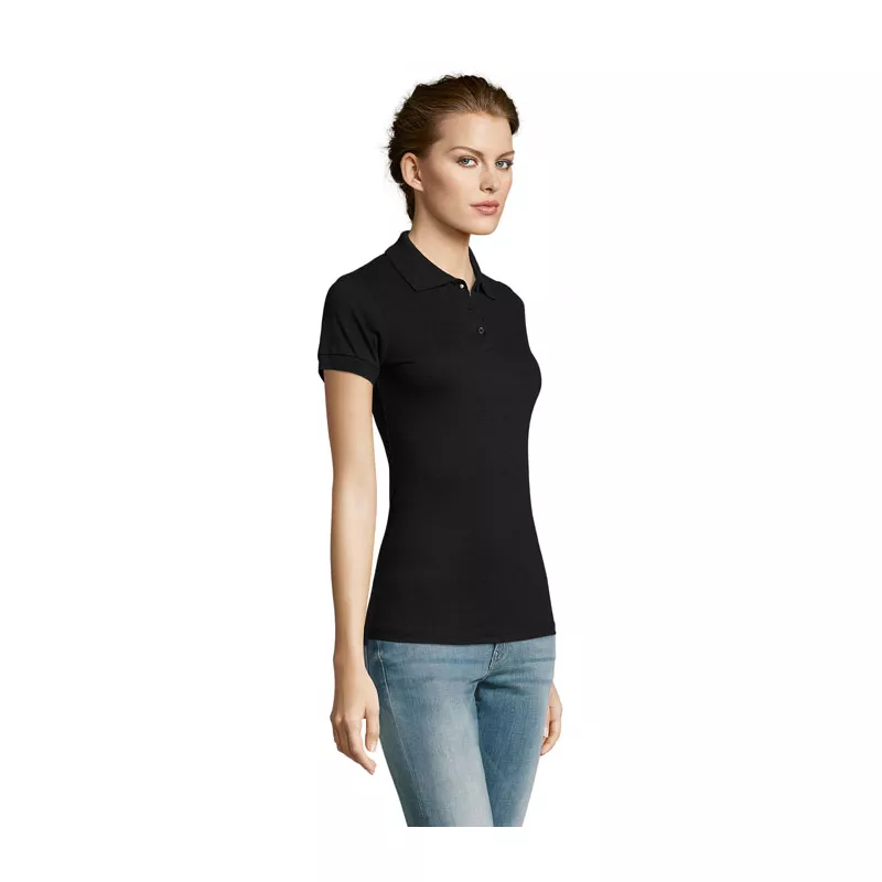 Koszulka polo damska 200 g/m² Sol's PRIME WOMEN - Czarny (S00573-BK)