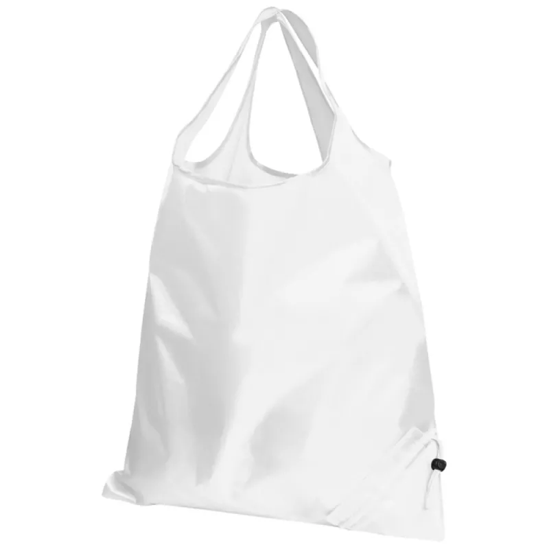Składana torba poliestrowa na zakupy - biały (6072406)