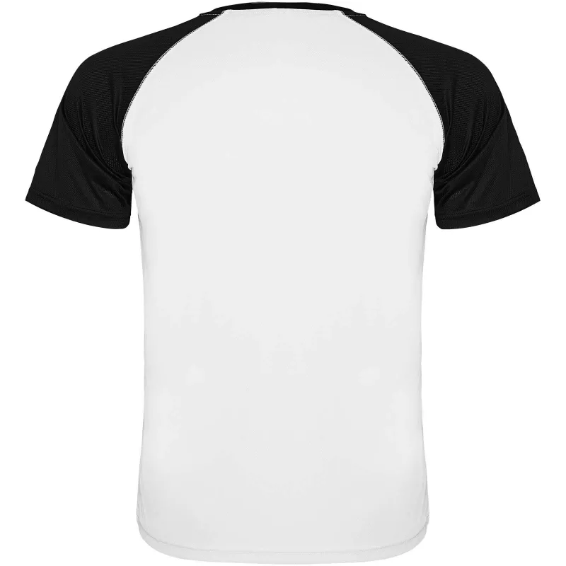 Indianapolis sportowa koszulka dziecięca z krótkim rękawem - Biały-Czarny (K6650-BLACK-WHITE)