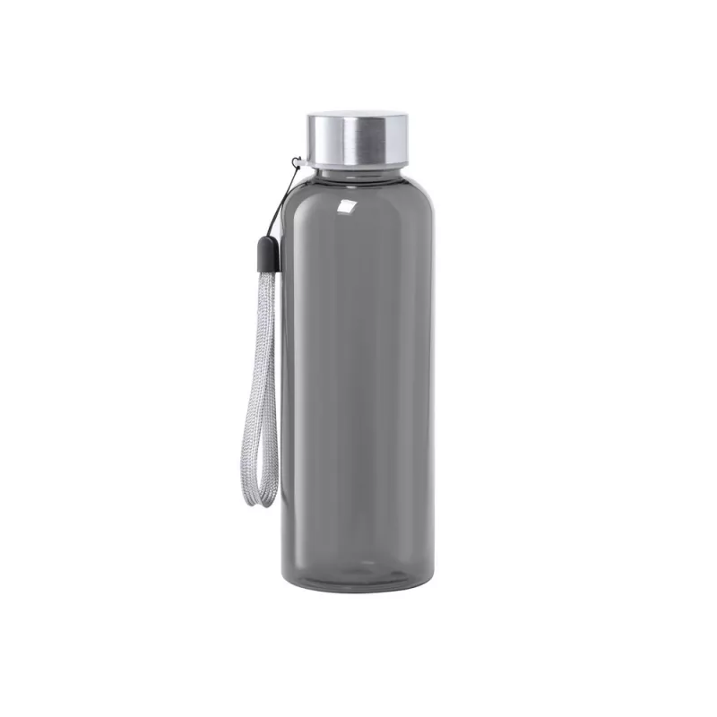 Butelka szklana z zakrętką ze stali nierdzewnej 500 ml - czarny (V0983-03)