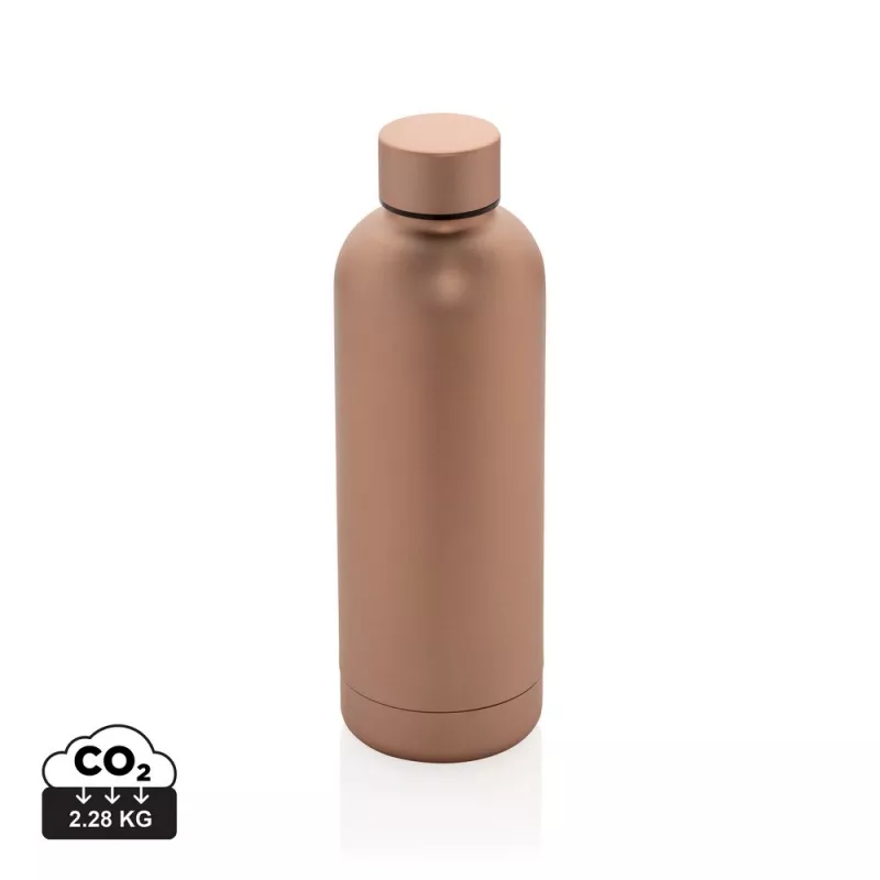 Butelka termiczna 500 ml, stal nierdzewna z recyklingu - brązowy (P435.709)