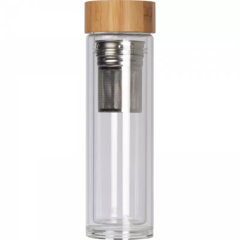 Butelka szklana termiczna 420 ml HENDRIK - przeźroczysty (6134366)