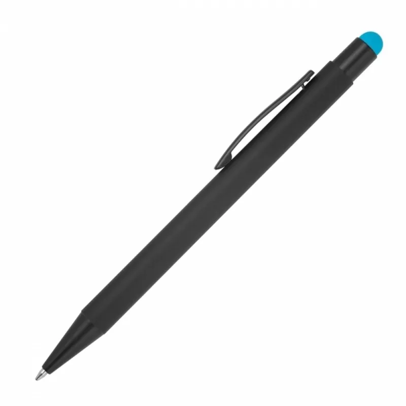 Długopis metalowy touch pen soft touch OHARA - turkusowy (462414)