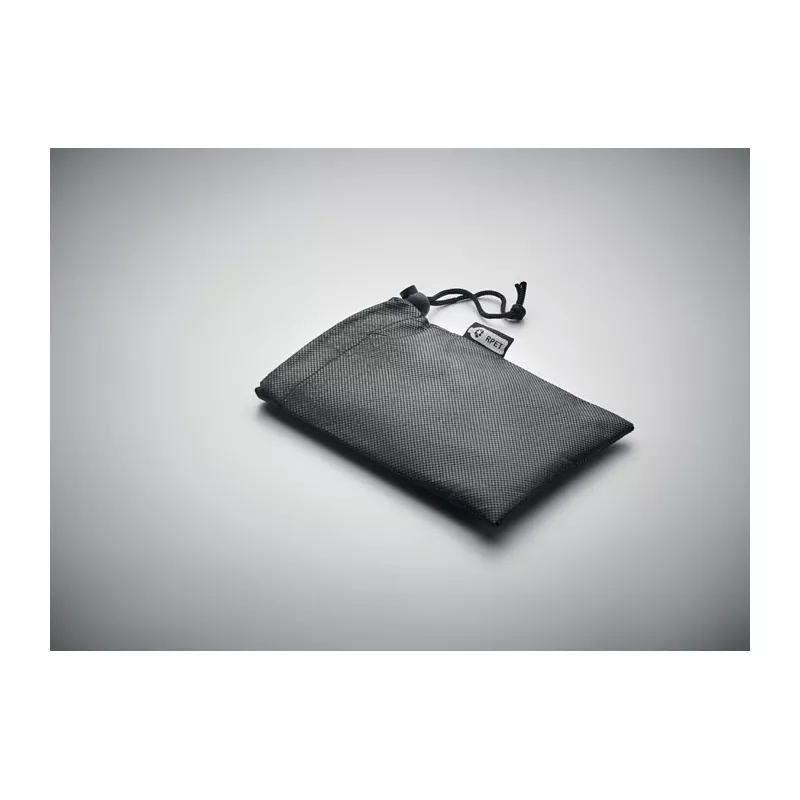 Ręcznik sportowy RPET z workiem 30x80 cm TUKO RPET - Czarny (MO9918-03)