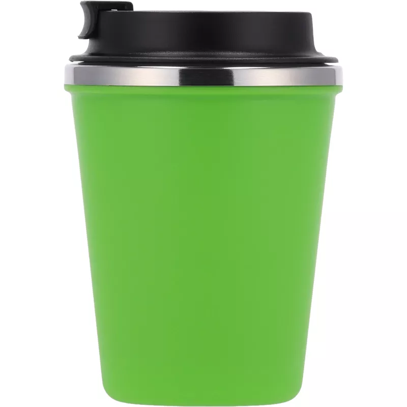 Kubek termiczny 350 ml z powłoką z recyklingu METODY - jasnozielony (8496229)