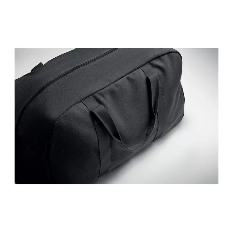 Torba podróżna z recyklingu 450 g/m² DUFFAS COLOUR - Czarny (MO2508-03)