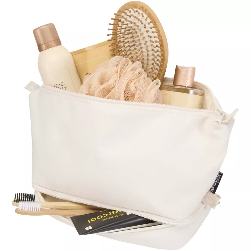 Trip Aware™, kosmetyczka podróżna wykonana z materiałów z recyklingu, 6 l - Złamana biel (12076602)