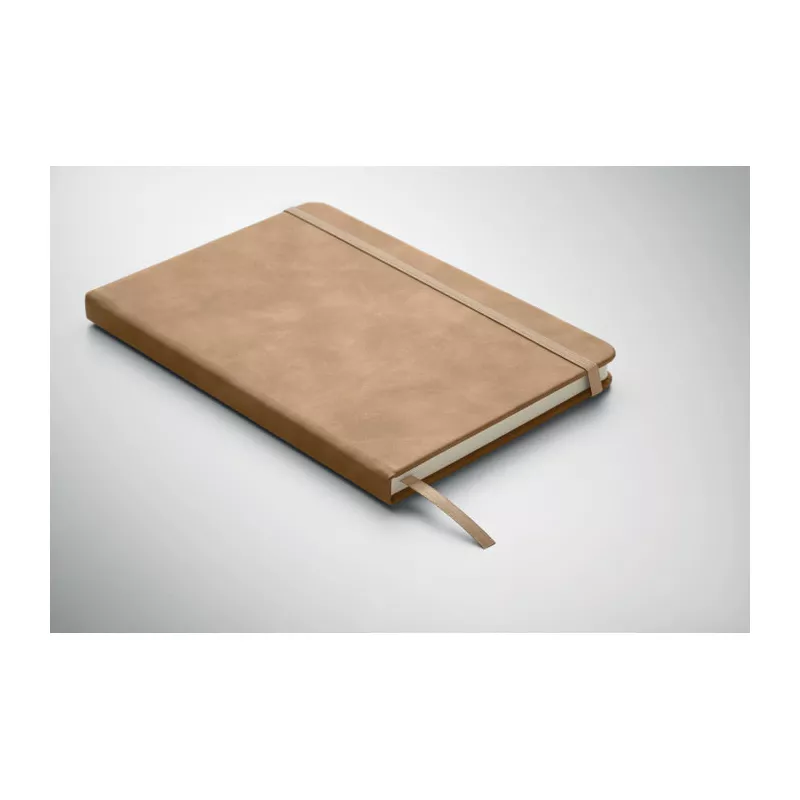 Notes A5 w twardej okładce z PU 80 kartek w linię TINT - Khaki (MO2664-39)