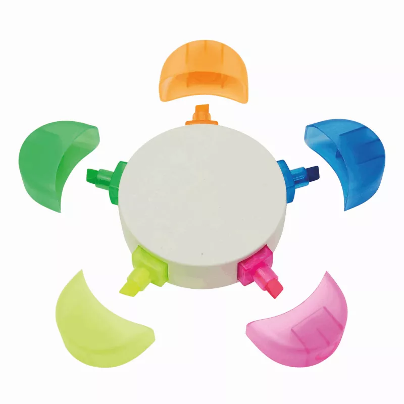 Zakreślacz w kształcie kwiatka - wielokolorowy (56-1103340)