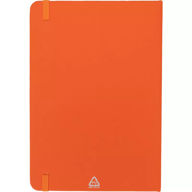 Notatnik A5 w linie z materiałów z recyklingu DOMINIK - pomarańczowy (2526110)