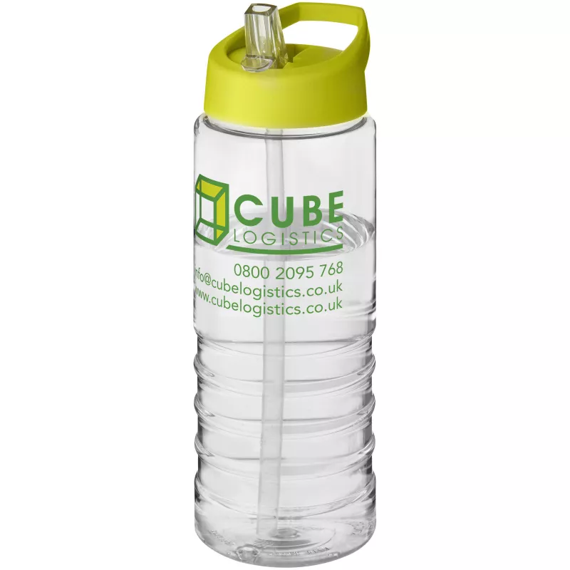 Bidon H2O Treble o pojemności 750 ml z wieczkiem z dzióbkiem - Limonka-Przezroczysty (21087708)