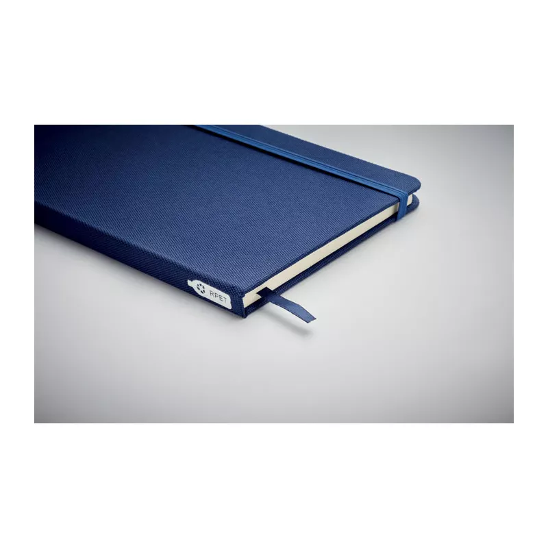 Notes A5 w okładce z RPET 80 kartek w linię NOTE RPET - Niebieski (MO9966-04)