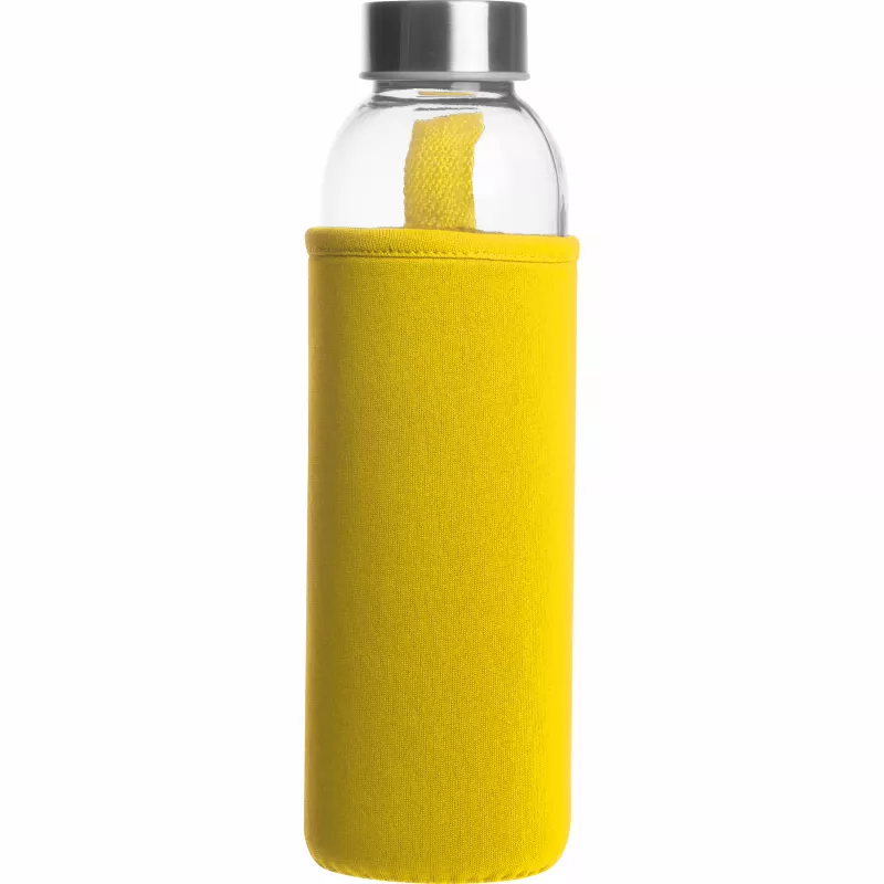 Butelka reklamowa szklana Klagenfurt 500 ml - żółty (084208)