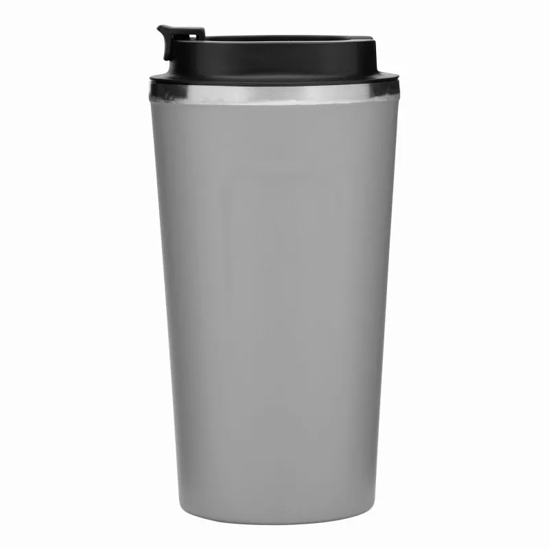 Podróżny kubek termiczny COFFEE TIME - szary (56-0304537)