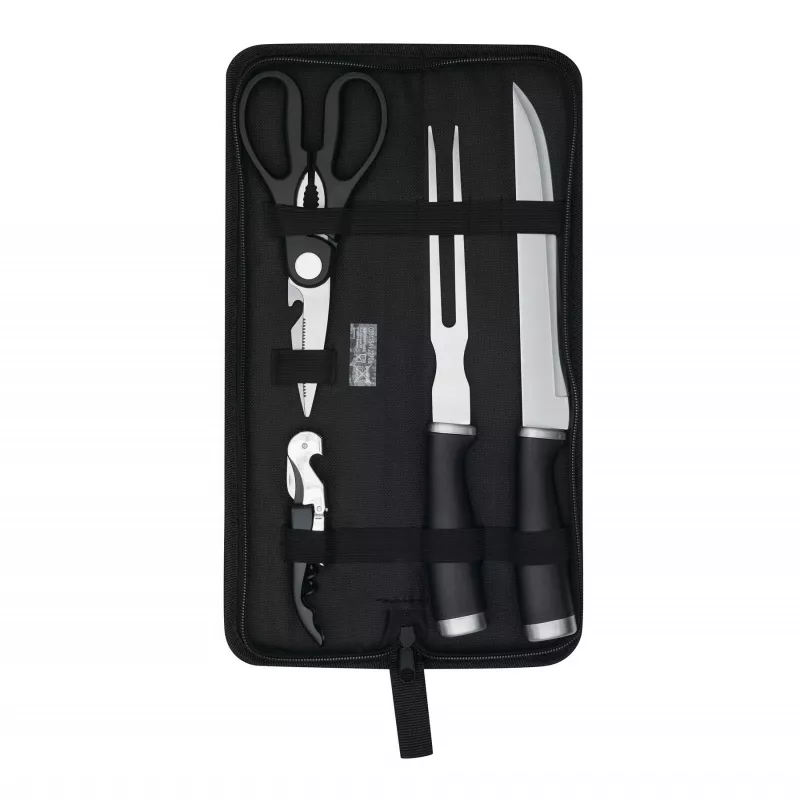 Zestaw do krojenia ze stali nierdzewnej - czarny (56-0301154)