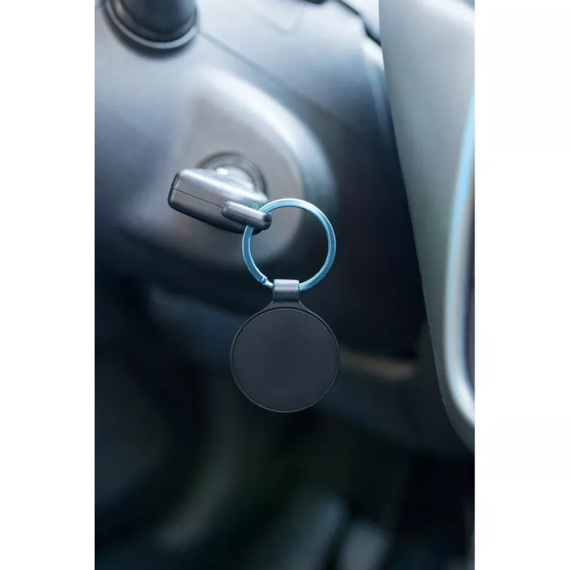 Okrągły brelok do kluczy | Ando - błękitny (VA097-23)