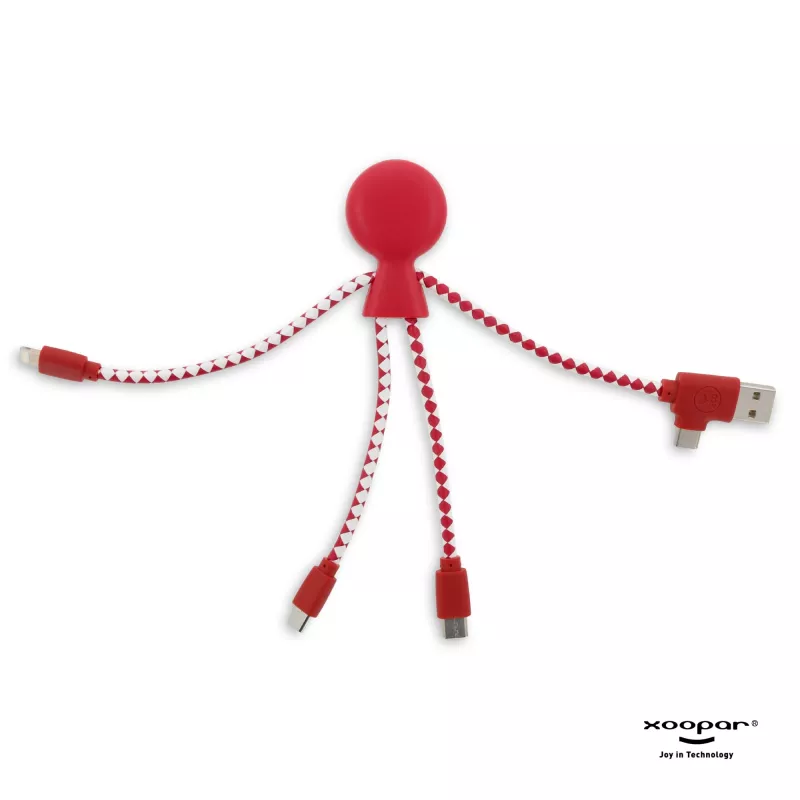 2081 | Xoopar Mr. Bio Charging cable - czerwony (LT41004-N0021)