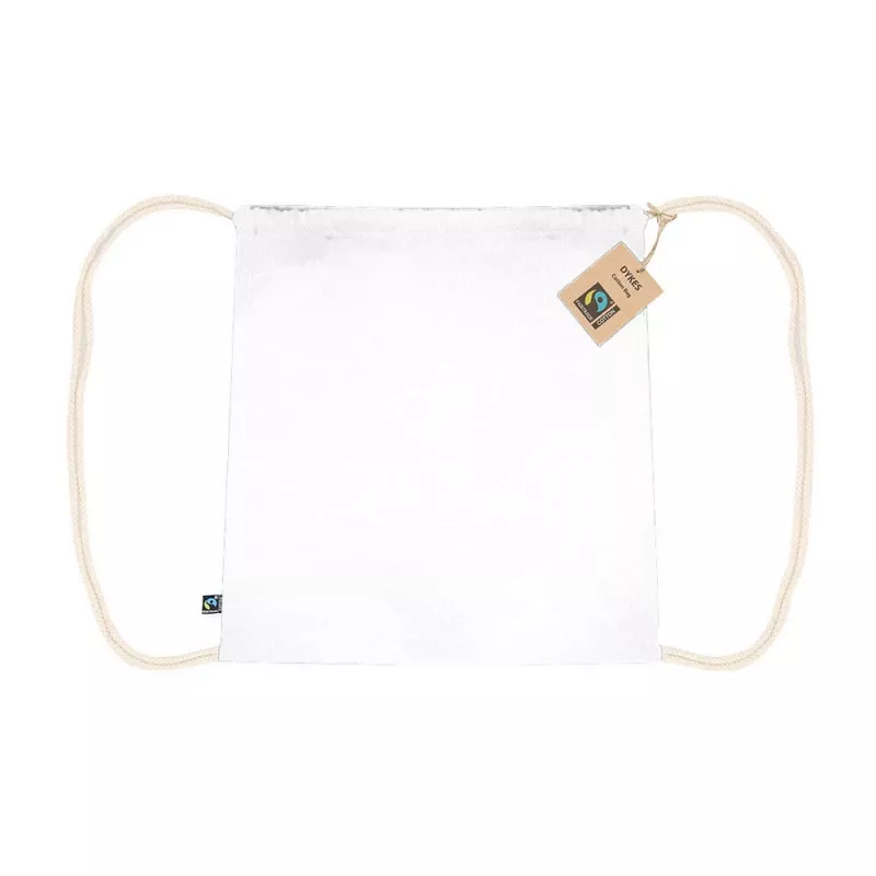 Bawełniany worek ze sznurkiem 140 g/m² 38x42cm - biały (VA334-02)