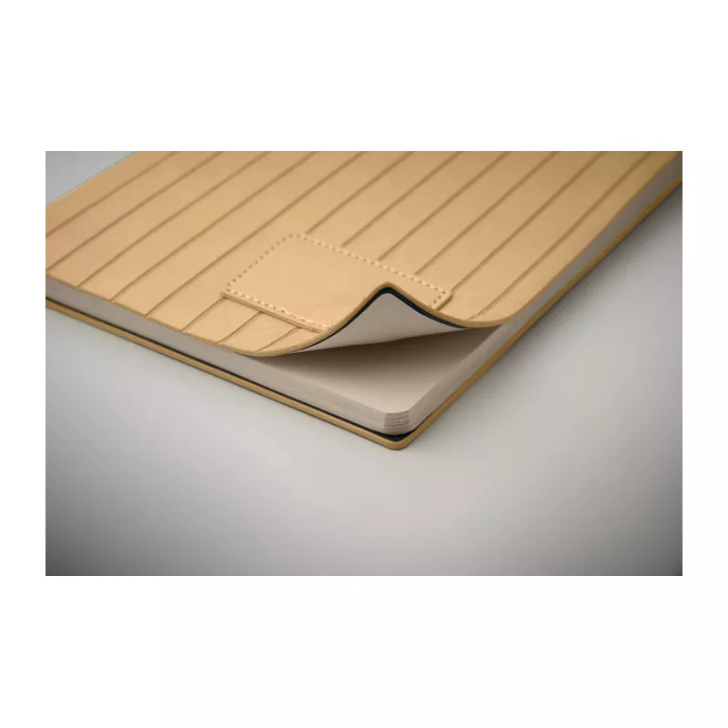 Notes A5 w okładce z PU 80 kartek w linię TINTRAY - Bezowy (MO2663-13)