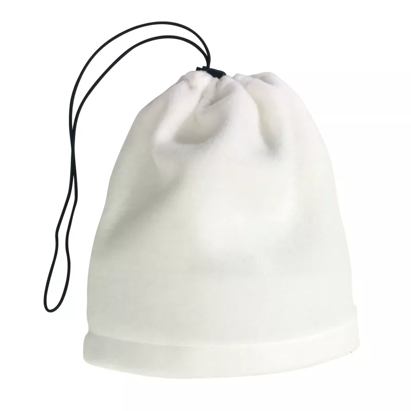 Polarowy szalik/czapka VARIOUS - biały (56-0702720)