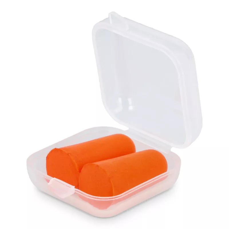 Zatyczki do uszu z pianki PU, zgodne z normą EN 352-2, SNR 37 dB - pomarańczowy (LT90504-N0026)