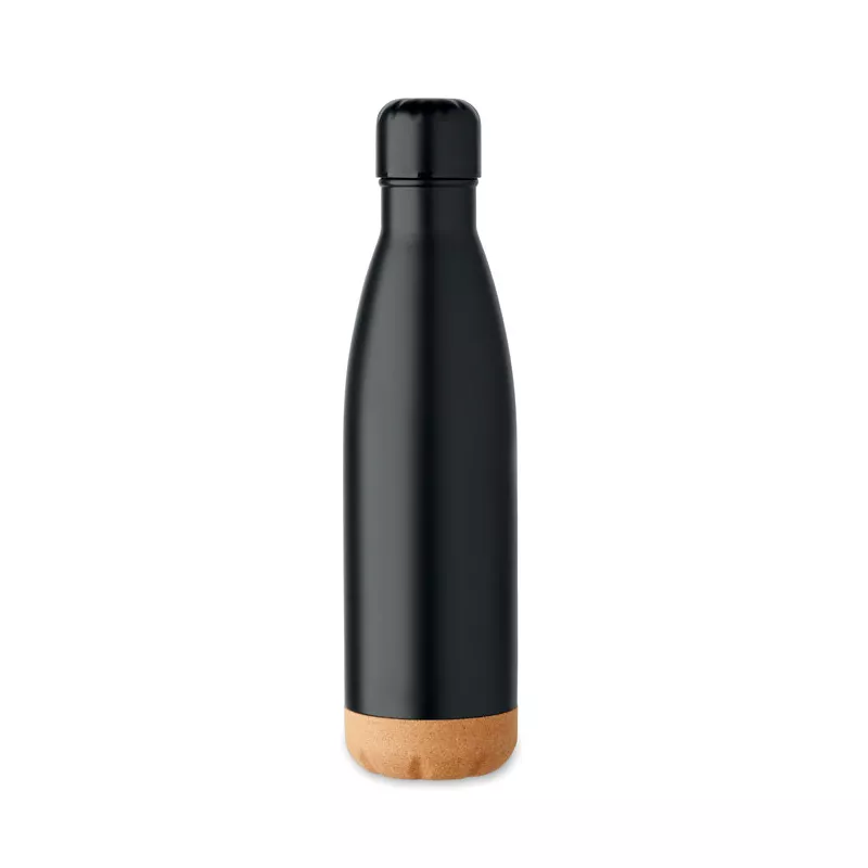 Zestaw butelka 500 ml, notes A5 i długopis CADEAU - Czarny (MO2634-03)