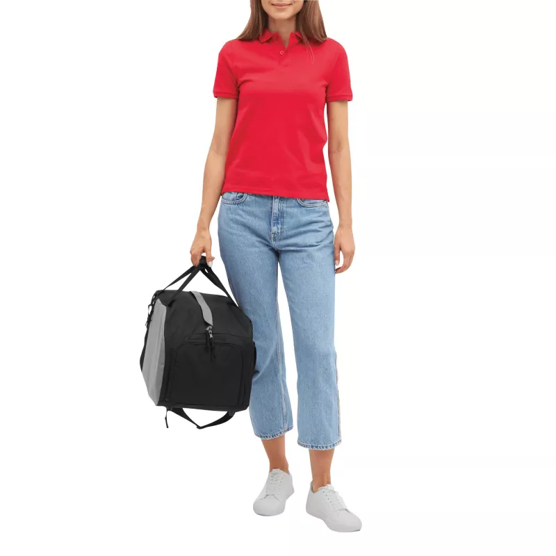 Mała torba sportowa - czarny, szary (56-0805101)