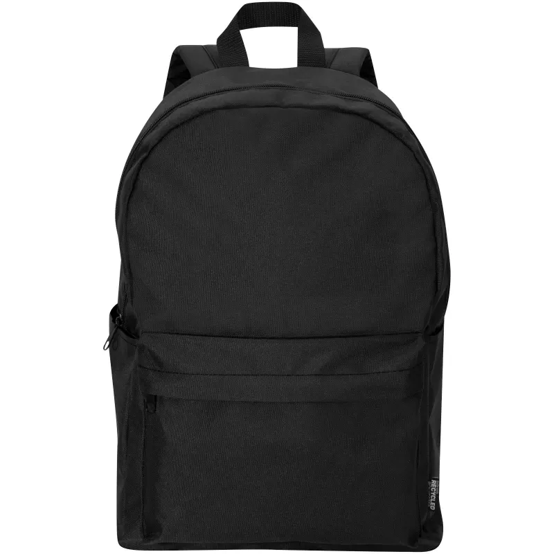 Byron plecak na 14-calowego laptopa o pojemności 16 l z recyklingu z certyfikatem GRS - Czarny (13009690)