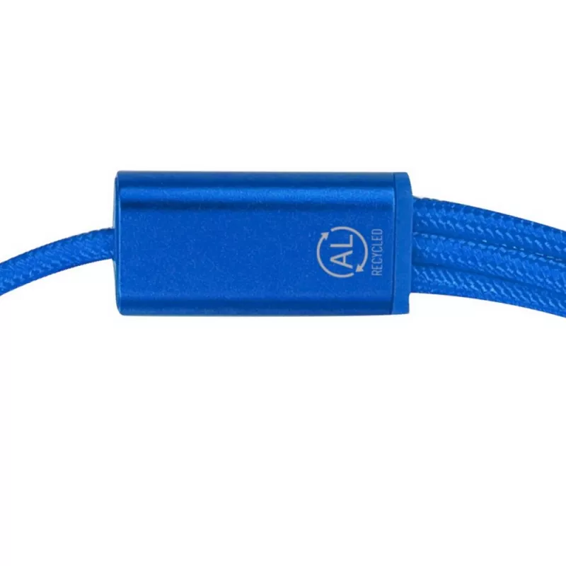 Kabel do ładowania z aluminium z recyklingu - niebieski (VA620-11)