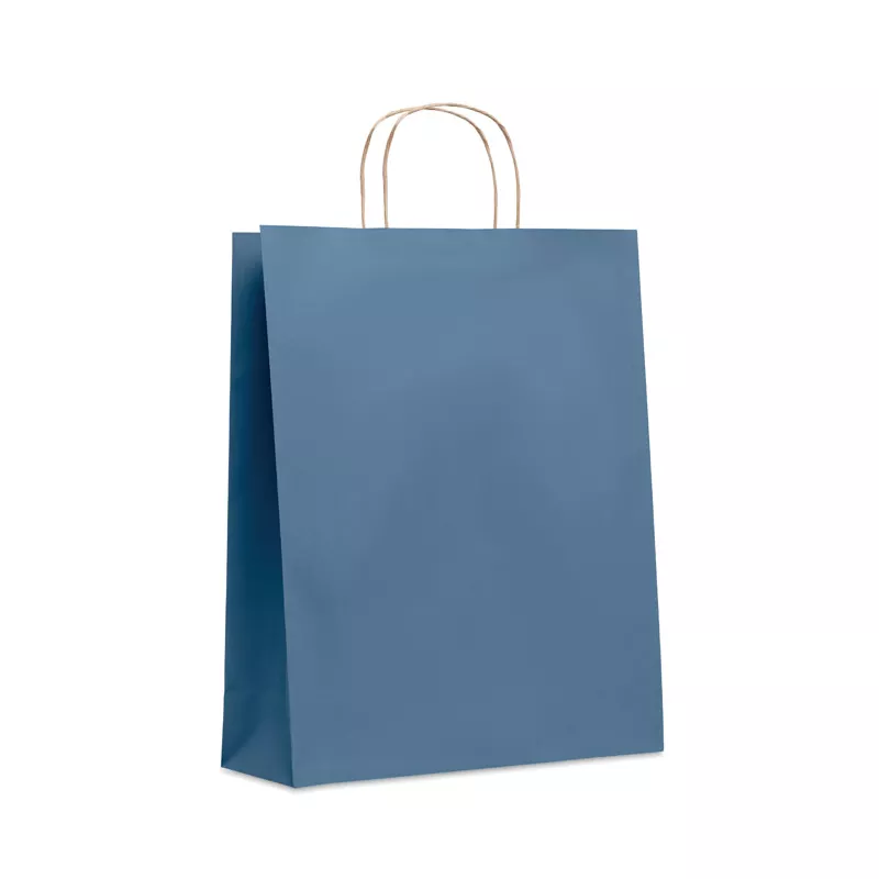 Torba prezentowa papierowa duża 90 g/m² PAPER TONE L - Niebieski (MO6174-04)