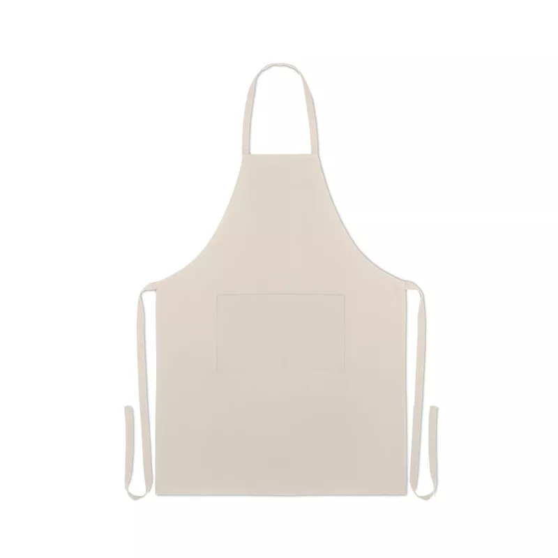 Fartuch kuchenny z bawełny organicznej 200 g/m² RAIPUR - Bezowy (MO6262-13)