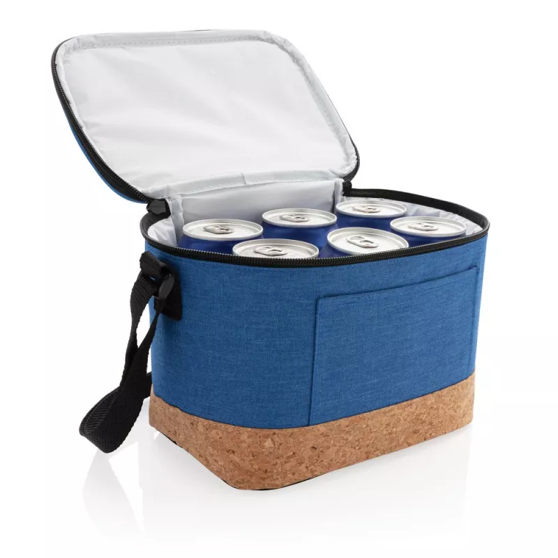 Torba termoizolacyjna z korkowym wykończeniem - niebieski (P422.265)