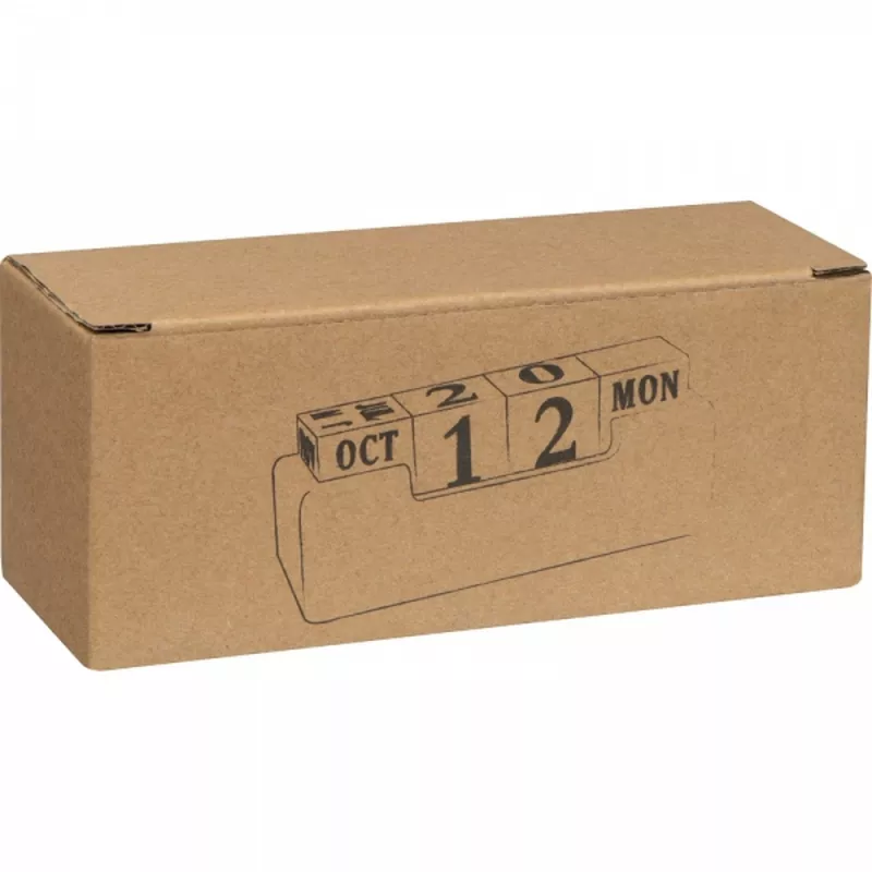 Kalendarz wieczny bambusowy ANNABELLE - beżowy (2226313)