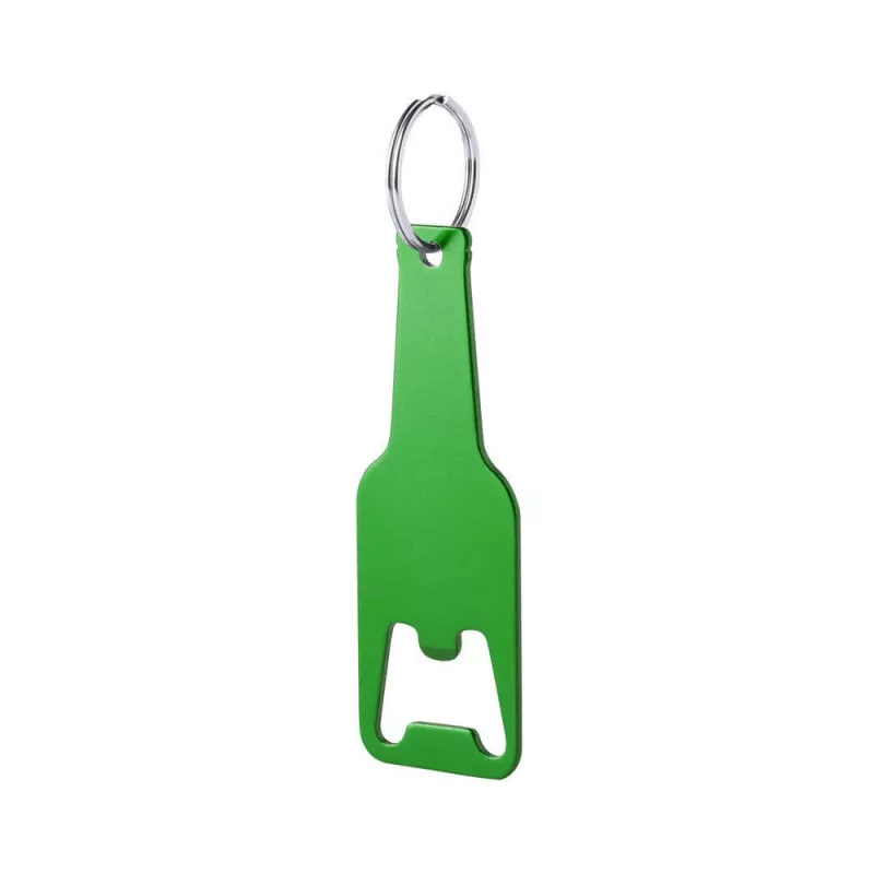 Brelok do kluczy, otwieracz do butelek "butelka" - zielony (V9971-06)