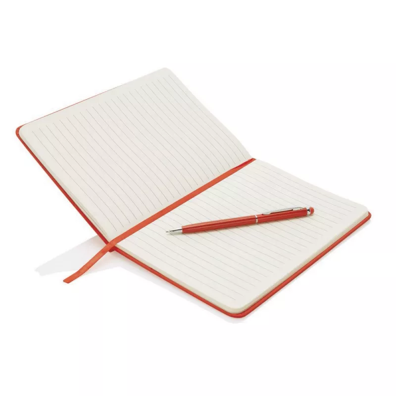 Notatnik A5 z długopisem - czerwony (V2717-05)