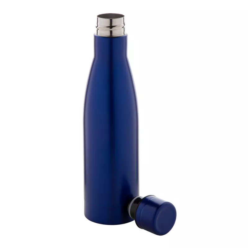 Butelka ze stali nierdzewnej i miedzi z izolującymi podwójnymi ściankami 500 ml Koppar - niebieski (AP800483-06)