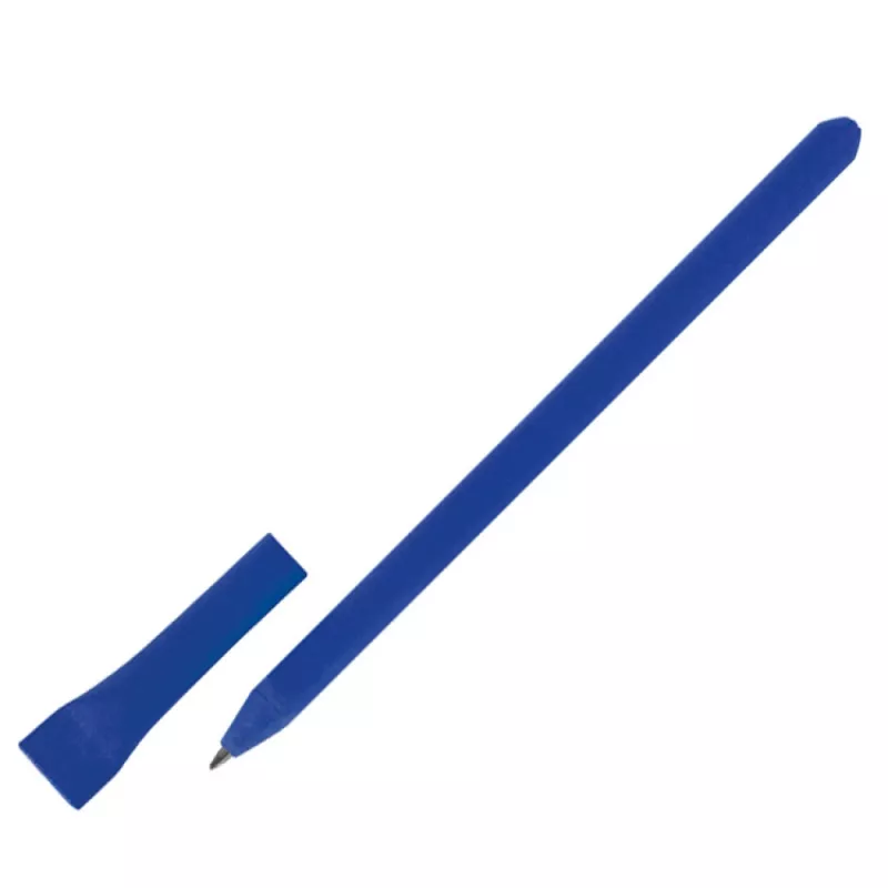 Długopis tekturowy, ekologiczny - niebieski (1086604)