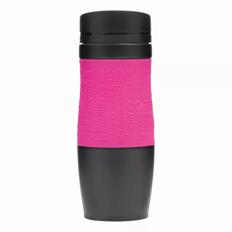 Kubek termiczny - czarny, magenta (56-0304149)