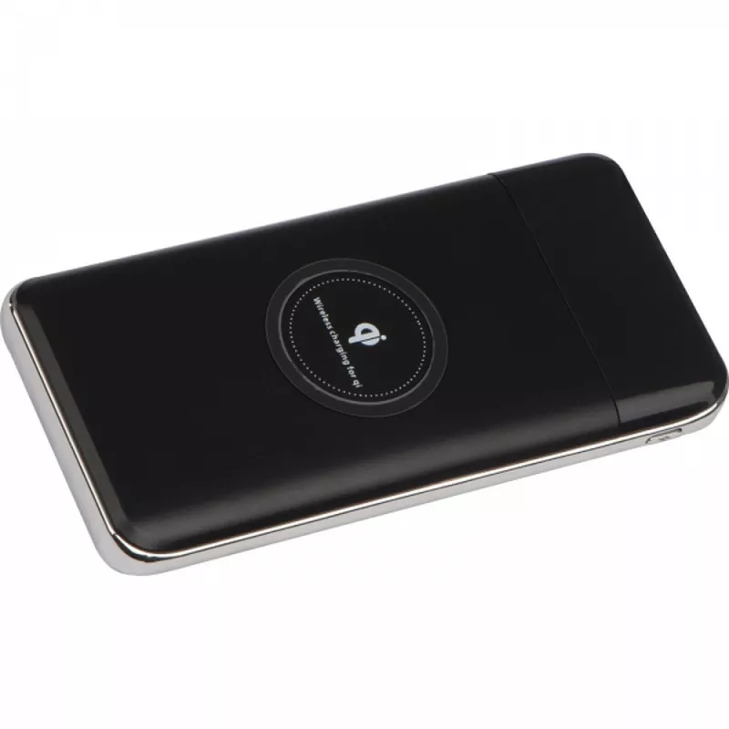 Power bank 8000 mAh indukcyjny SEBASTIANO - czarny (3082303)