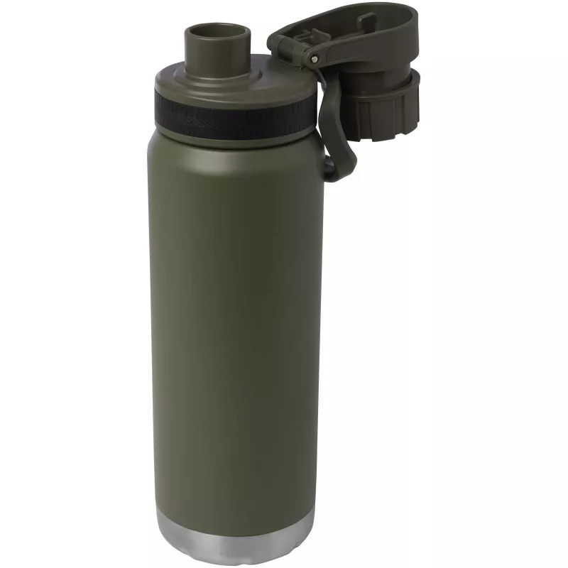 Butelka Fortis z recyklingowanej stali nierdzewnej, z miedzianą izolacją próżniową, o pojemności 700 ml, z certyfikatem RCS - Leśny zielony (10084264)